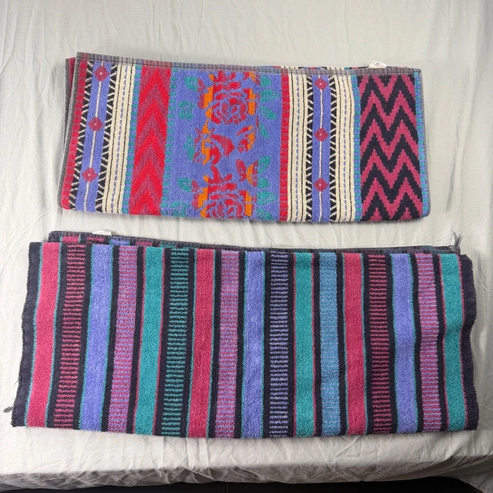VTG set of 4 Ralph Lauren Cannon Royal Purple Southwestern 2 towels 2 washcloth